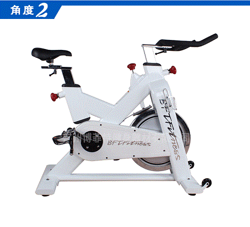 BSE05 专业健身房时尚白色动感单车 黄色软件大全批发直销大图展示1