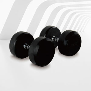 DP-01黑色固定包胶哑铃健身器材黄色软件大全批发